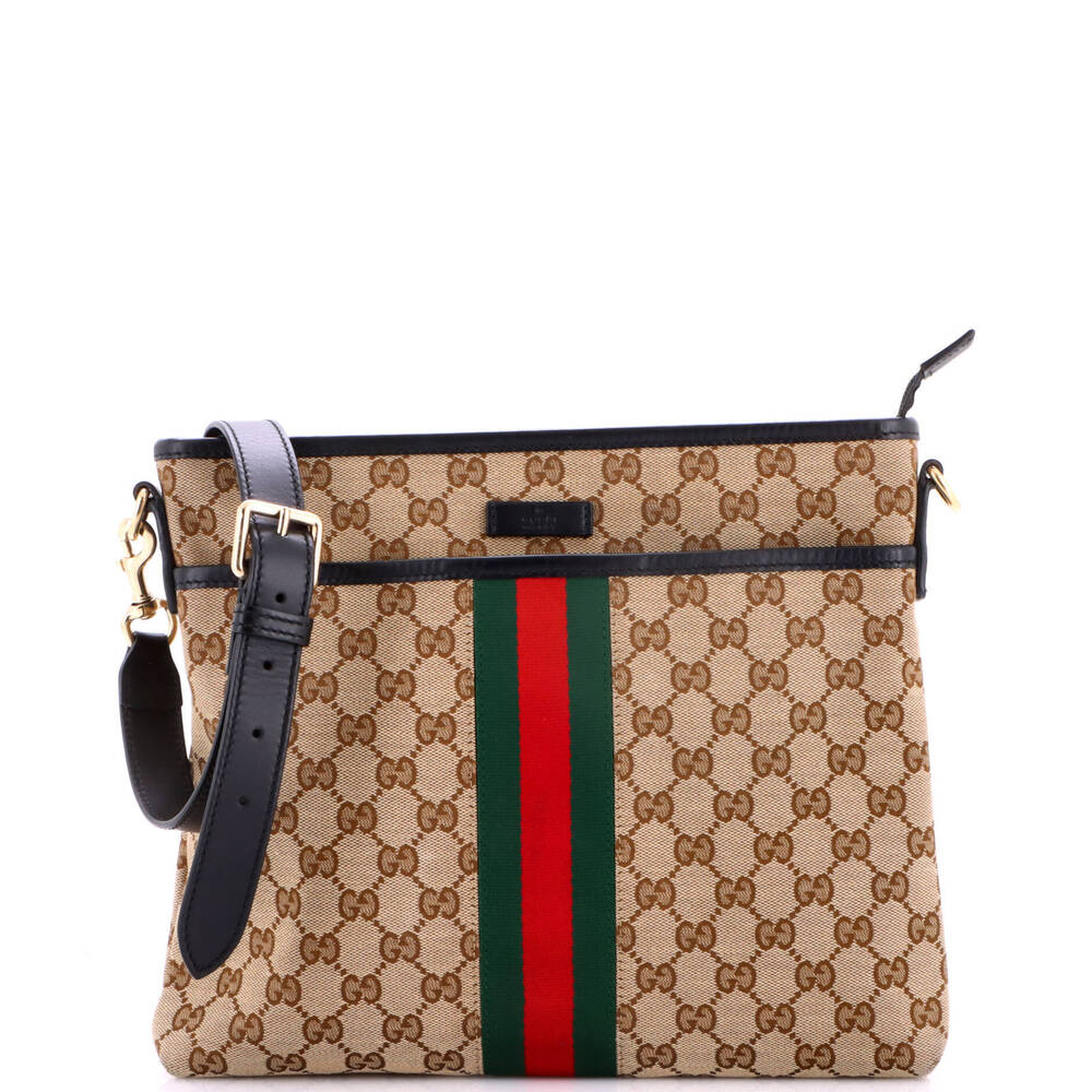 Gucci Small Front Pocket Web Messenger